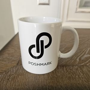 Poshmark Mug White Coffee Mug Poshmark Merch Poshmark Swag